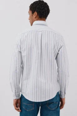 Cortefiel Camisas-Camisa oxford riscas Azul