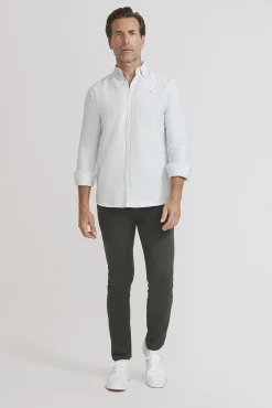 Street Monkey Camisas-Camisa oxford riscas Cinzento