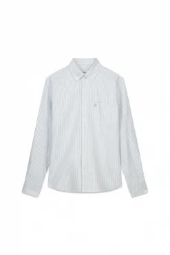 Cortefiel Camisas-Camisa oxford riscas Verde