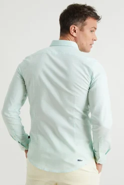 Williot Camisas-Camisa Oxford Slim Fit Verde