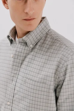 Cortefiel Camisas-Camisa oxford xadrez Verde