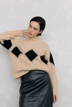 Pedro del Hierro Camisolas-Camisa Perkins Rhombus Fantasy Beige