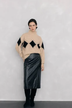 Pedro del Hierro Camisolas-Camisa Perkins Rhombus Fantasy Beige