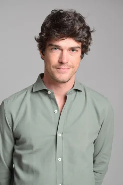 Cloking Camisas-Camisa Piqué Verde