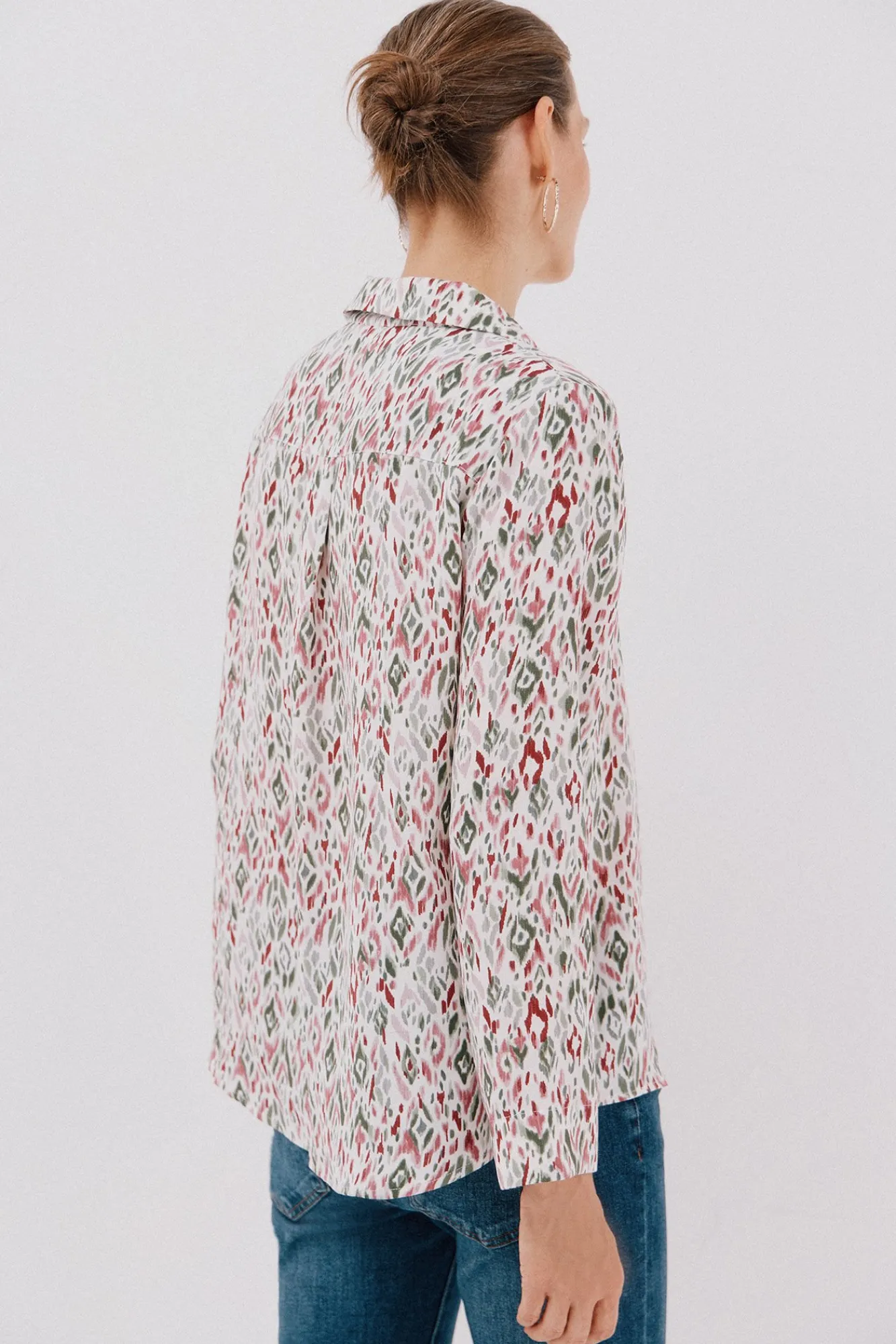 Cortefiel Blusas-Camisa plissada Multicolorido