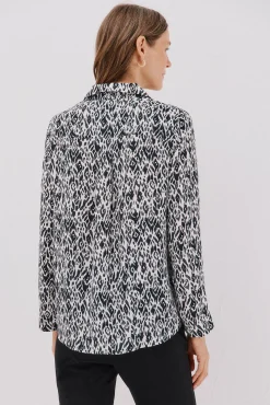 Cortefiel Blusas-Camisa plissada Impressão