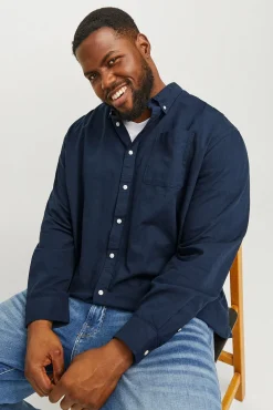 Jack & Jones PLUS Camisas-Camisa PLUS de regular fit azul