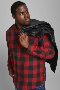 Jack & Jones PLUS Camisas-Camisa PLUS de regular fit vermelho