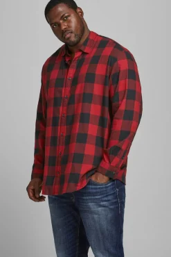 Jack & Jones PLUS Camisas-Camisa PLUS de regular fit vermelho