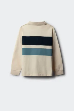 Springfield Kids T-Shirts|Polos-Camisa polo manga comprida com detalhe riscas para menino branco