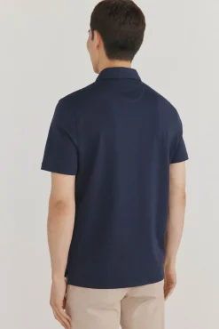 Pedro del Hierro Polos-Camisa polo mercerizada Azul