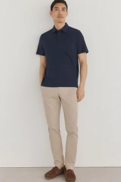 Pedro del Hierro Polos-Camisa polo mercerizada Azul