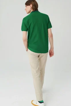 Lacoste Polos-Camisa polo oversize com estampado de crocodilo Verde