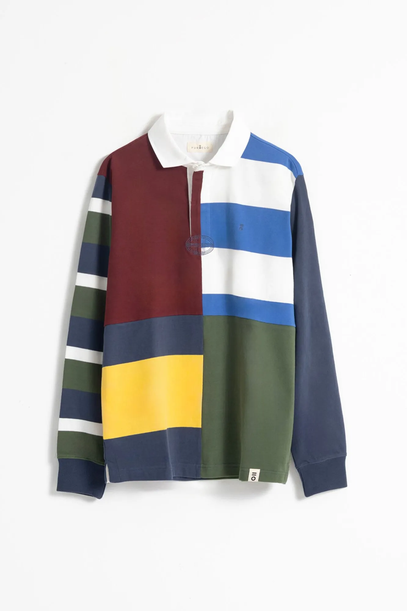 PuroEGO Polos-Camisa polo patchwork Multicolorido