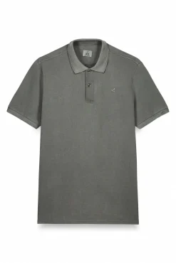 OOTO Polos-Camisa polo piqué lavada com bordado de avião Verde