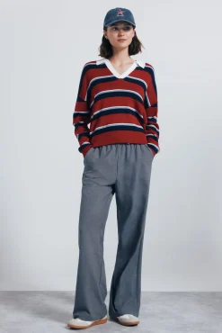 Springfield Camisolas-Camisa polo riscas vermelho