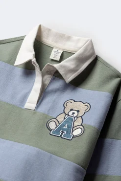 Springfield Kids T-Shirts|Blusões-Camisa polo riscas para menina verde