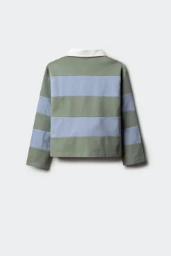 Springfield Kids T-Shirts|Blusões-Camisa polo riscas para menina verde