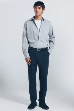 Springfield Camisas-Camisa popelina micro estampado branco