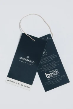 Springfield Camisas-Camisa popelina xadrez azul