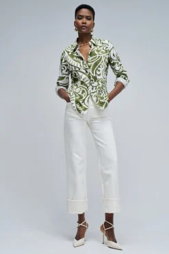 Salsa Jeans Blusas-Camisa regular Verde