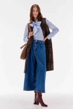 TFP by Tamara Falcó Blusas-Camisa riscas com laço Azul