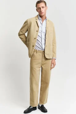 Gant Camisas-Camisa riscas fina clássica Regular Fit Azul