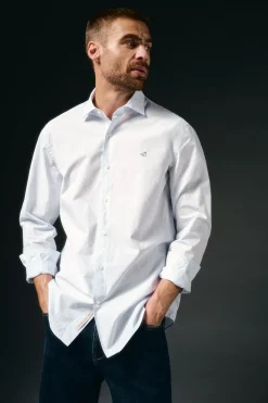 OOTO Camisas-Camisa riscas popelina Azul