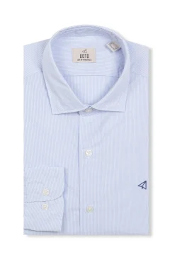 OOTO Camisas-Camisa riscas popelina Azul
