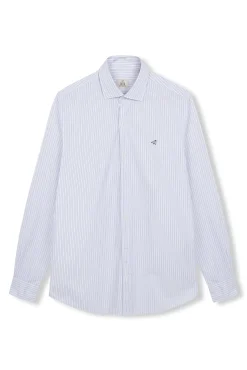OOTO Camisas-Camisa riscas popelina Branco