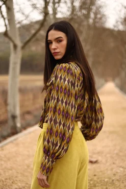 Panambi Blusas-Camisa Rute Verde