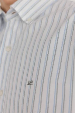 Pedro del Hierro Camisas-Camisa às riscas iconic oxford Branco