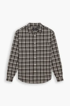 Dockers Camisas-Camisa slim fit Castanho