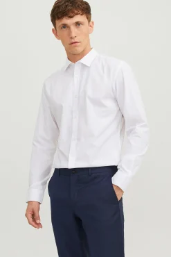 Jack & Jones Camisas-Camisa slim fit branco