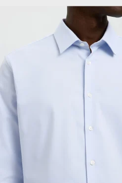Selected Camisas|Camisas Clássicas-Camisa Slim Fit de vestir Azul