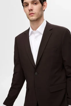 Selected Camisas|Camisas Clássicas-Camisa Slim Fit de vestir Branco