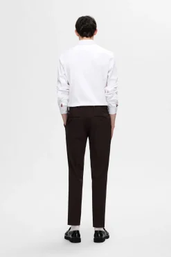 Selected Camisas|Camisas Clássicas-Camisa Slim Fit de vestir Branco