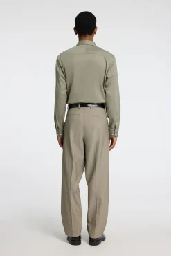 Selected Camisas|Camisas Clássicas-Camisa Slim Fit de vestir Verde