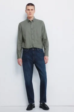 Springfield Camisas|Camisas Clássicas-Camisa social estruturada bicolor bege