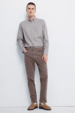 Springfield Camisas|Camisas Clássicas-Camisa social estruturada bicolor cru