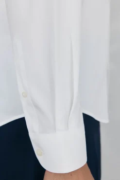 Pedro del Hierro Camisas|Camisas Clássicas-Camisa social lisa que não pode ser passada a ferro + resistente a manchas Branco