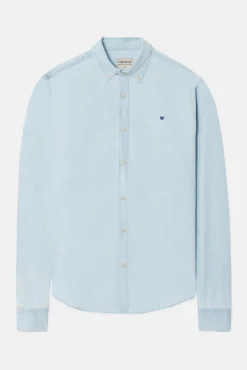 Silbon Camisas-Camisa sport denim Azul