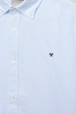 Silbon Camisas-Camisa sport oxford Azul