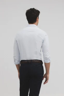 Silbon Camisas-Camisa sport oxford Azul