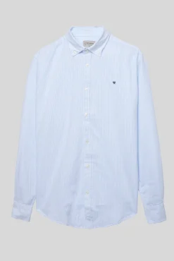 Silbon Camisas-Camisa sport oxford Azul
