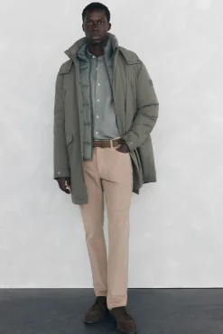 Pedro del Hierro Camisas-Camisa Tencel lisa mesclada Verde