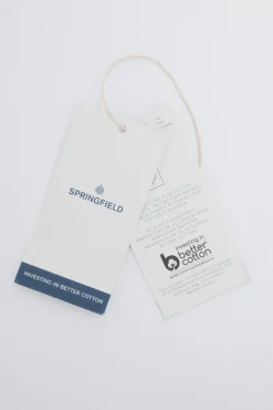 Springfield Camisas-Camisa Tencel Oxford cinzento