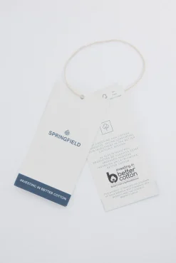 Springfield Camisas-Camisa Tencel Oxford azul