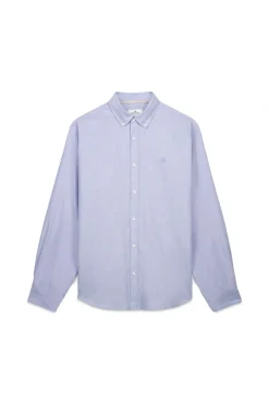 Springfield Camisas-Camisa Tencel Oxford azul