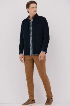 Cortefiel Camisas-Camisa twill xadrez Azul